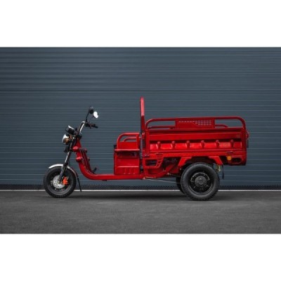 Elektrická nákladní tøíkolka s kabinou Leramotors Cargo G1 1000W - Tuk Tuk Èervená