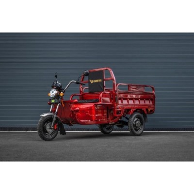 Elektrická nákladní tøíkolka s kabinou Leramotors Cargo G1 1000W - Tuk Tuk Èervená