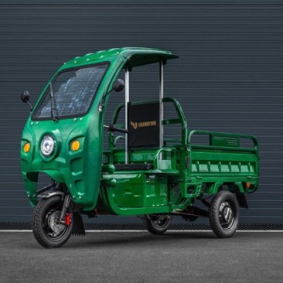 Elektrická nákladní tøíkolka s kabinou Leramotors Cargo G1 1000W - Tuk Tuk Zelená