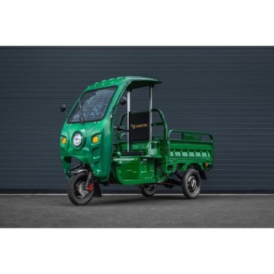 Elektrická nákladní tøíkolka s kabinou Leramotors Cargo G1 1000W - Tuk Tuk Zelená