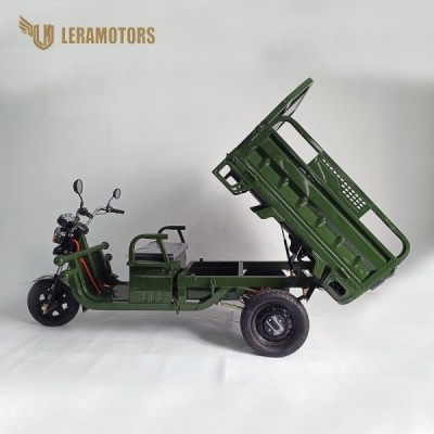 Elektrická nákladní tøíkolka s kabinou Leramotors Cargo G1 1000W - Tuk Tuk Zelená