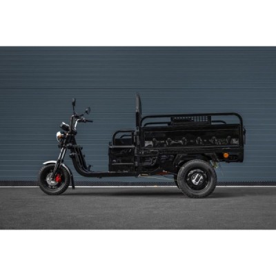 Elektrická nákladní tøíkolka s kabinou Leramotors Cargo G1 1000W - Tuk Tuk Èerná