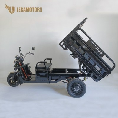 Elektrická nákladní tøíkolka s kabinou Leramotors Cargo G1 1000W - Tuk Tuk Èerná