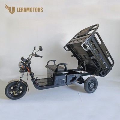 Elektrická nákladní tøíkolka s kabinou Leramotors Cargo G1 1000W - Tuk Tuk Èerná