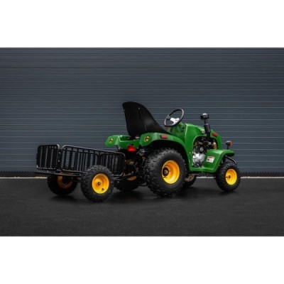 Dìtský zahradní traktor Leramotors 110 ccm s pøívìsným vozíkem | Ideální pomocník na zahradu