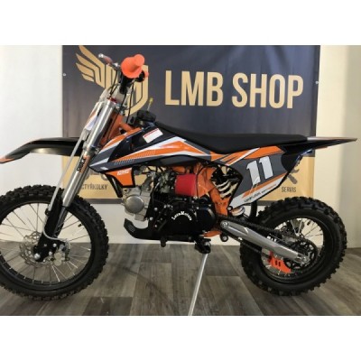 49 detska benzinova motorka pitbike leramotors shark 125ccm e start 4t 17 14 oranzova