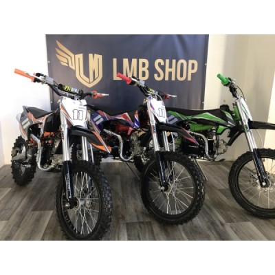 52 7 detska benzinova motorka pitbike leramotors shark 125ccm e start 4t 17 14 cervena