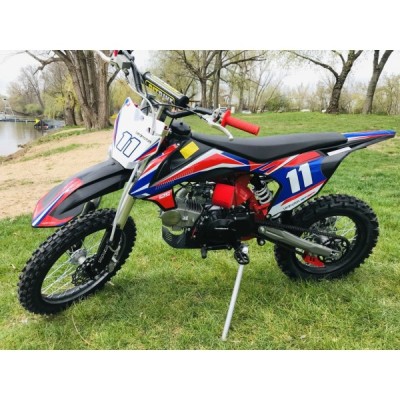 Pitbike Leramotors Shark 125ccm E-Start 4T 17/14 Červená