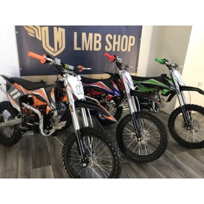 49 11 detska benzinova motorka pitbike leramotors shark 125ccm e start 4t 17 14 oranzova
