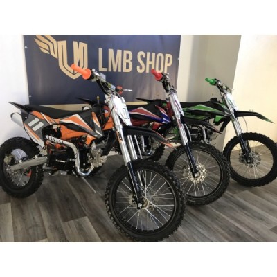 49 12 detska benzinova motorka pitbike leramotors shark 125ccm e start 4t 17 14 oranzova