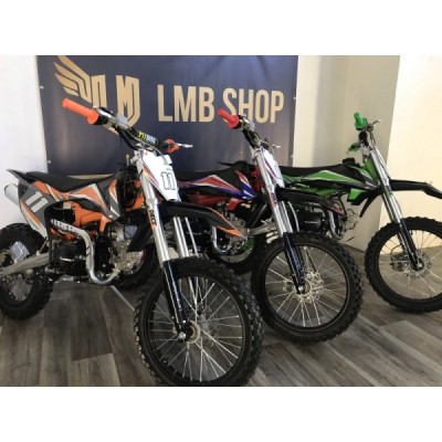 52 6 detska benzinova motorka pitbike leramotors shark 125ccm e start 4t 17 14 cervena