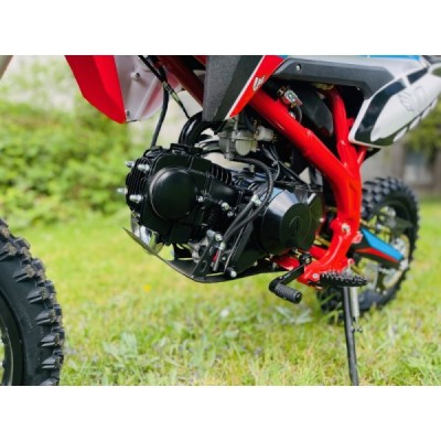 Dětská benzínová motorka Pitbike Leramotors By Apollo THUNDER 125cc 17/14 E-Start Červená