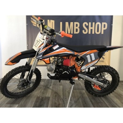 49 1 detska benzinova motorka pitbike leramotors shark 125ccm e start 4t 17 14 oranzova