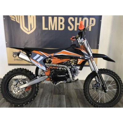 49 3 detska benzinova motorka pitbike leramotors shark 125ccm e start 4t 17 14 oranzova