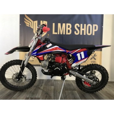 52 detska benzinova motorka pitbike leramotors shark 125ccm e start 4t 17 14 cervena
