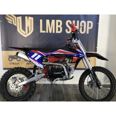 52 3 detska benzinova motorka pitbike leramotors shark 125ccm e start 4t 17 14 cervena