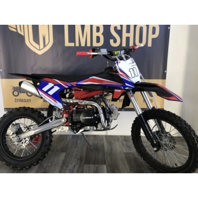 52 4 detska benzinova motorka pitbike leramotors shark 125ccm e start 4t 17 14 cervena