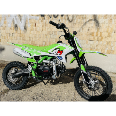 Pitbike Leramotors By Apollo THUNDER 125 Poloautomat 14/12 E-Start Zelená