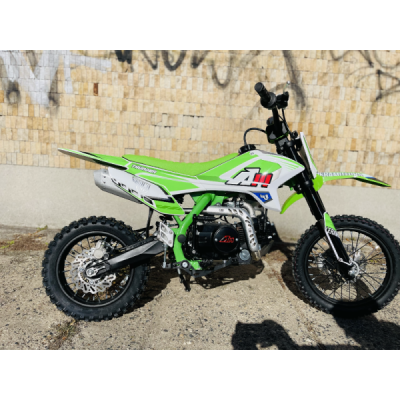Pitbike Leramotors By Apollo THUNDER 125 Poloautomat 14/12 E-Start Zelená