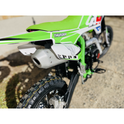 Pitbike Leramotors By Apollo THUNDER 125 Poloautomat 14/12 E-Start Zelená