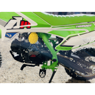 Pitbike Leramotors By Apollo THUNDER 125 Poloautomat 14/12 E-Start Zelená